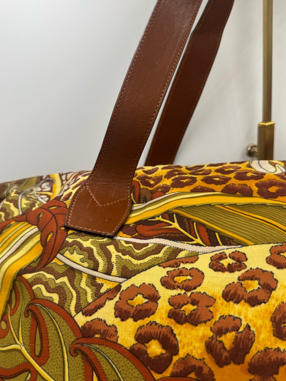 Salvatore Ferragamo Jungle Print / Leopard Print Travel Bag - Picture 11 of 15